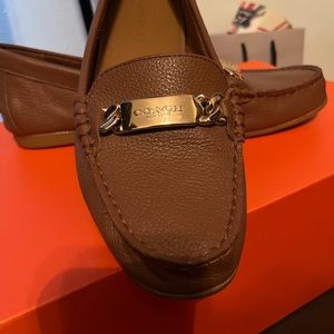 Coach loafers, leather, lightly used.